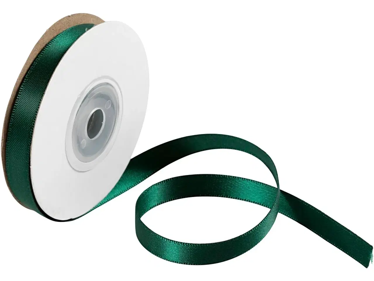 Billede 1 - Elegant Grøn Satinbånd 10 mm x 30 m - Luksus til Gaver