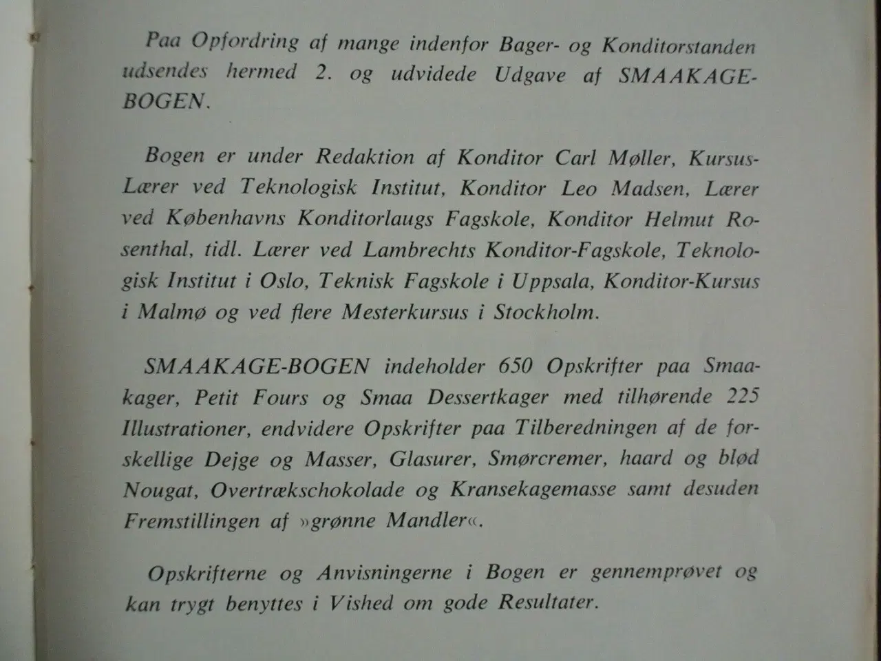 Billede 2 - smaakagebogen, red. af carl møller mfl. 