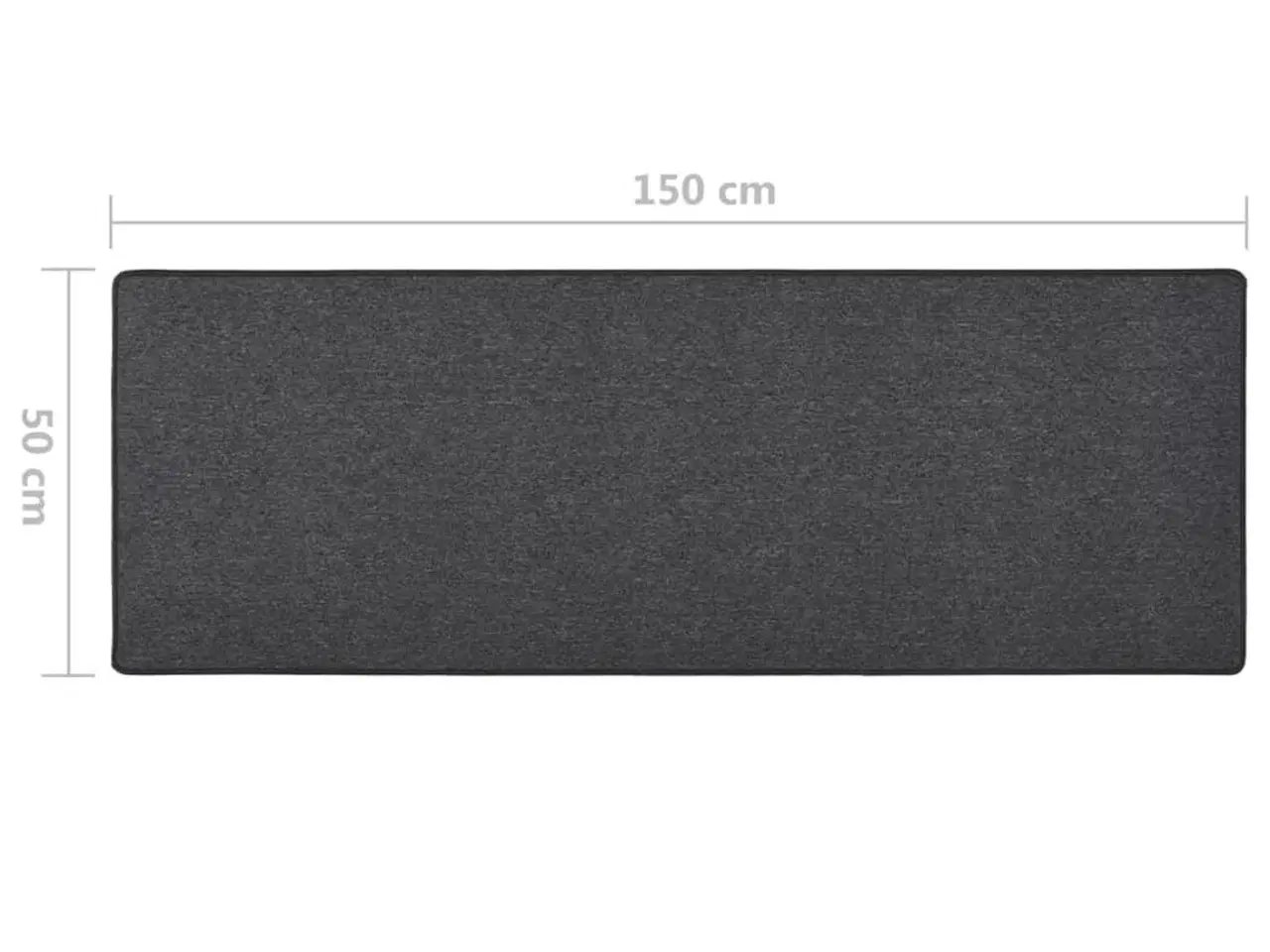 Billede 7 - Tæppeløber 50x150 cm antracitgrå