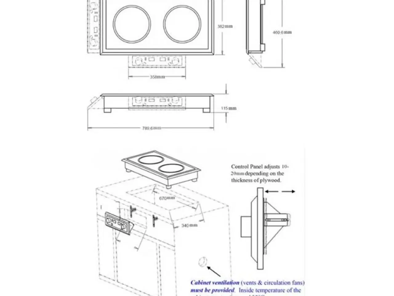 Billede 2 - Drop in induktions komfur – 400 V