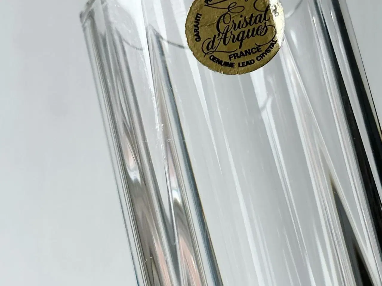 Billede 6 - Cristal d'Arques, facetteret krystalvase, Frankrig, NB