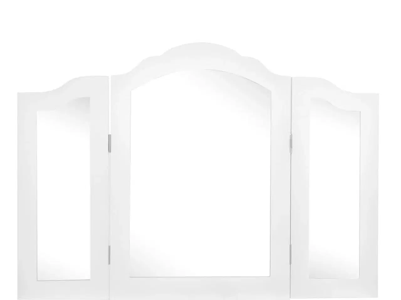 Billede 7 - Sminkebordssæt med taburet 80x69x141 cm kejsertræ hvid