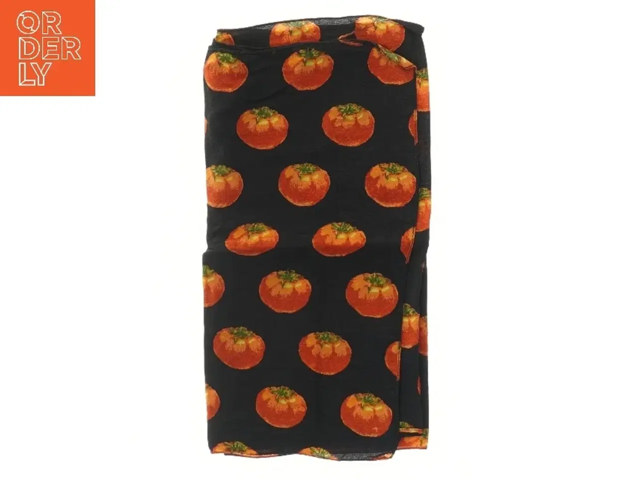 Billede 1 - Dekorativt tørklæde med græskar print (str. 33x124 cm)