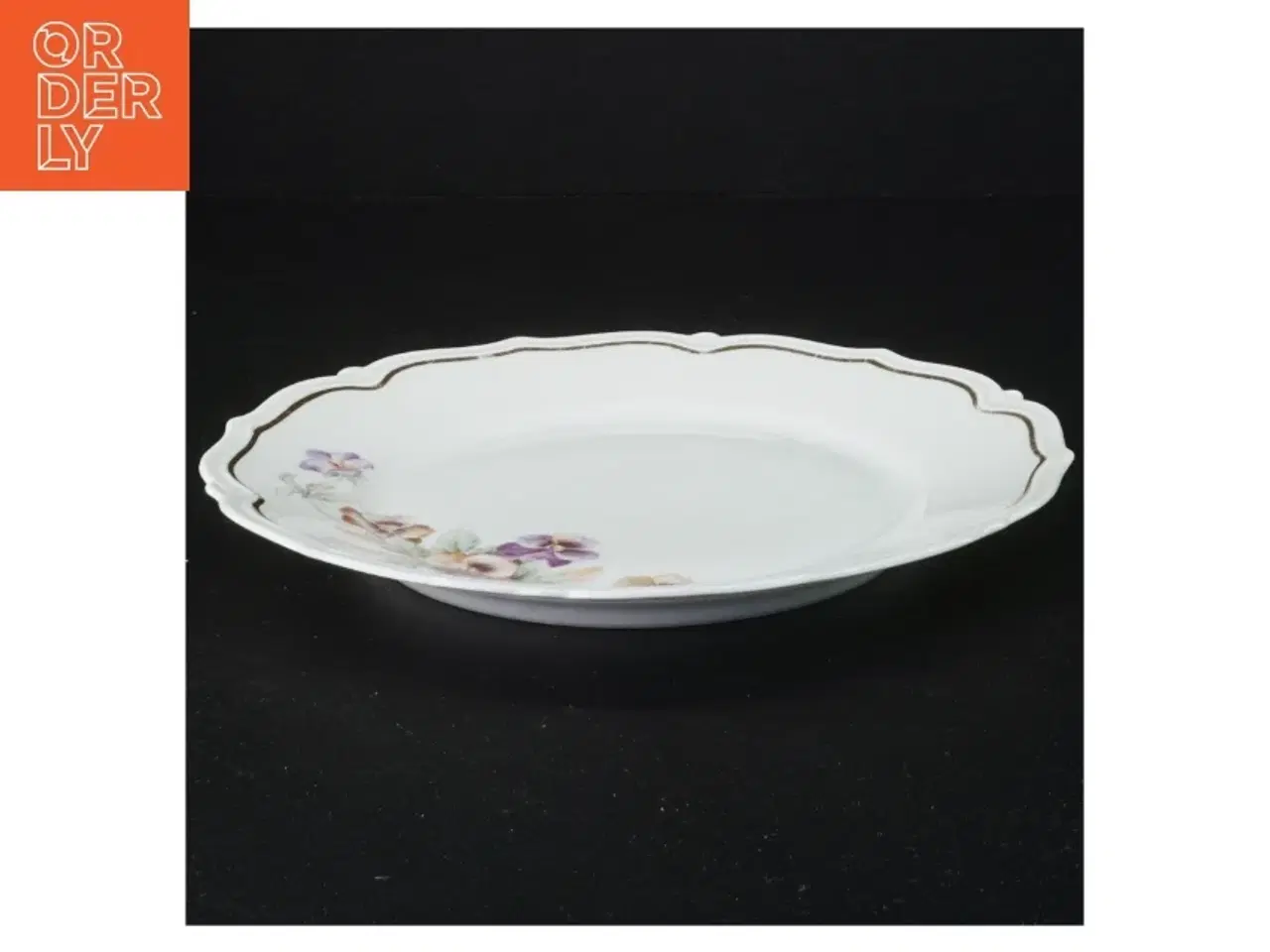 Billede 2 - Blomstret porcelænstallerkener fra Bavaria (str. Diameter 21 en halv cm)