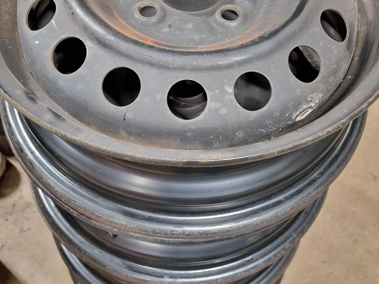 Billede 1 - Stålfælge med Tpms senso1r, ret fint nyere sæt