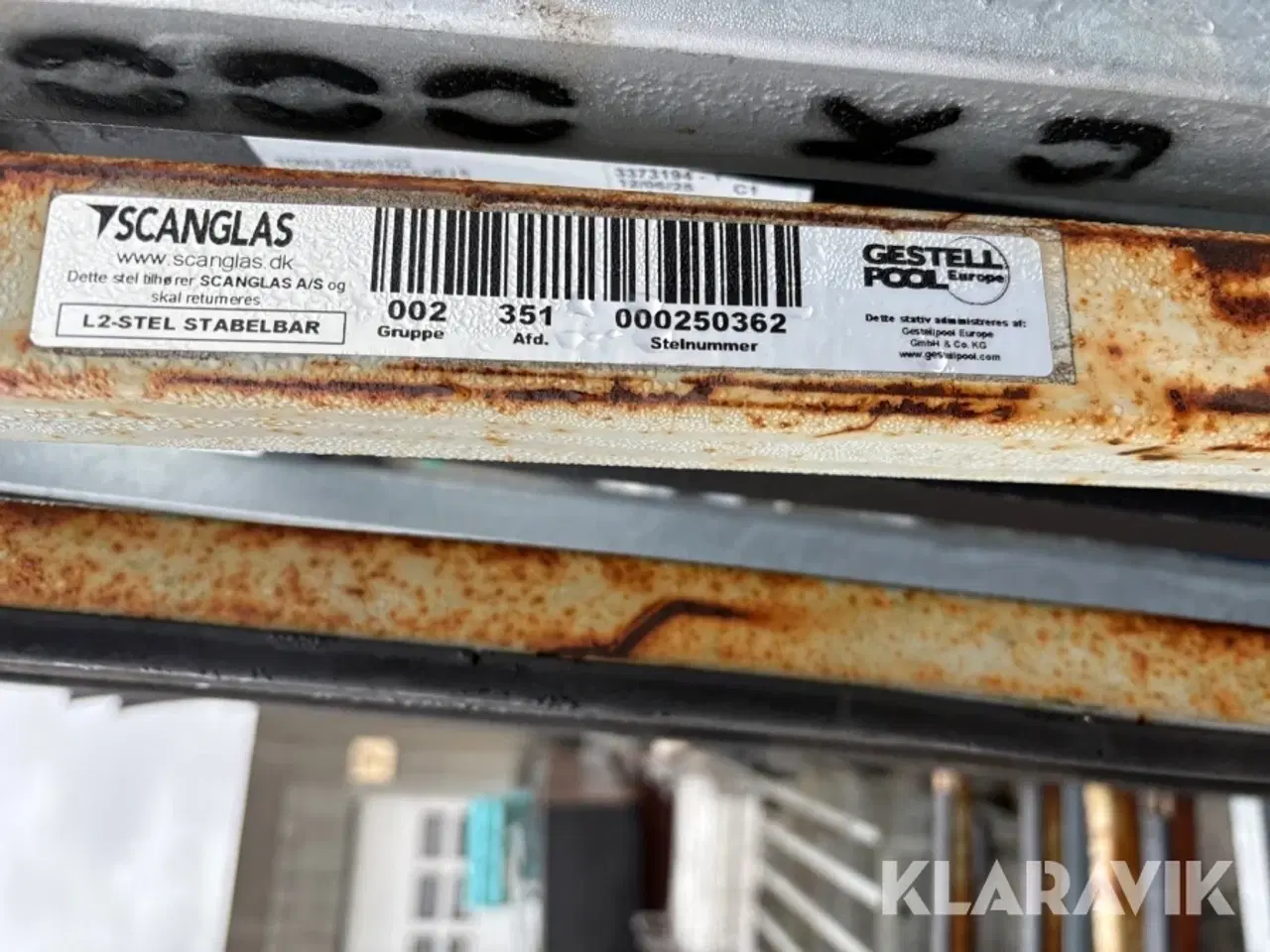 Billede 9 - Stål glasstativer Glassolution / scanglas 10 styk