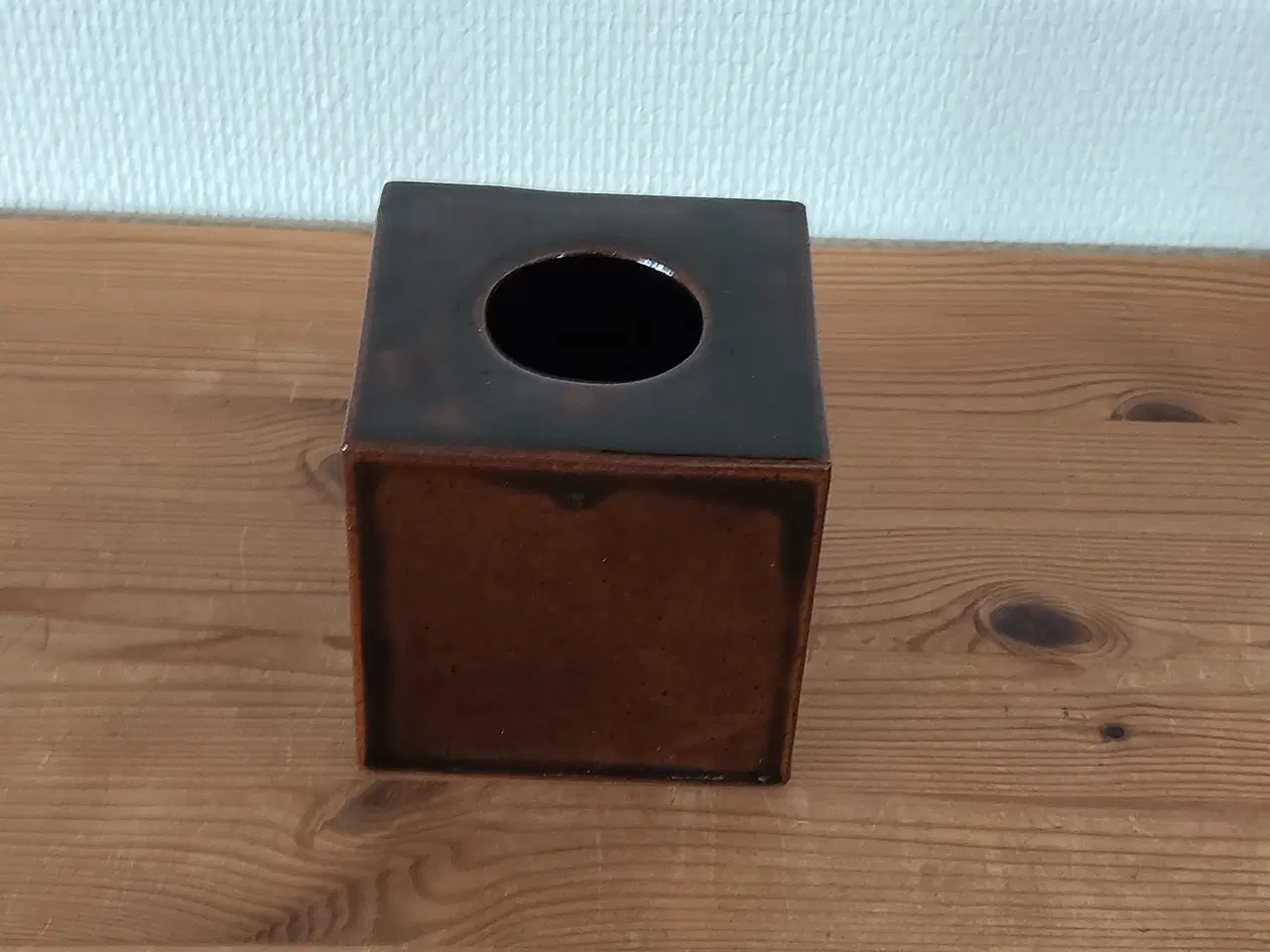 Billede 4 - Knabstrup keramik - Sjælden Firkantet vase