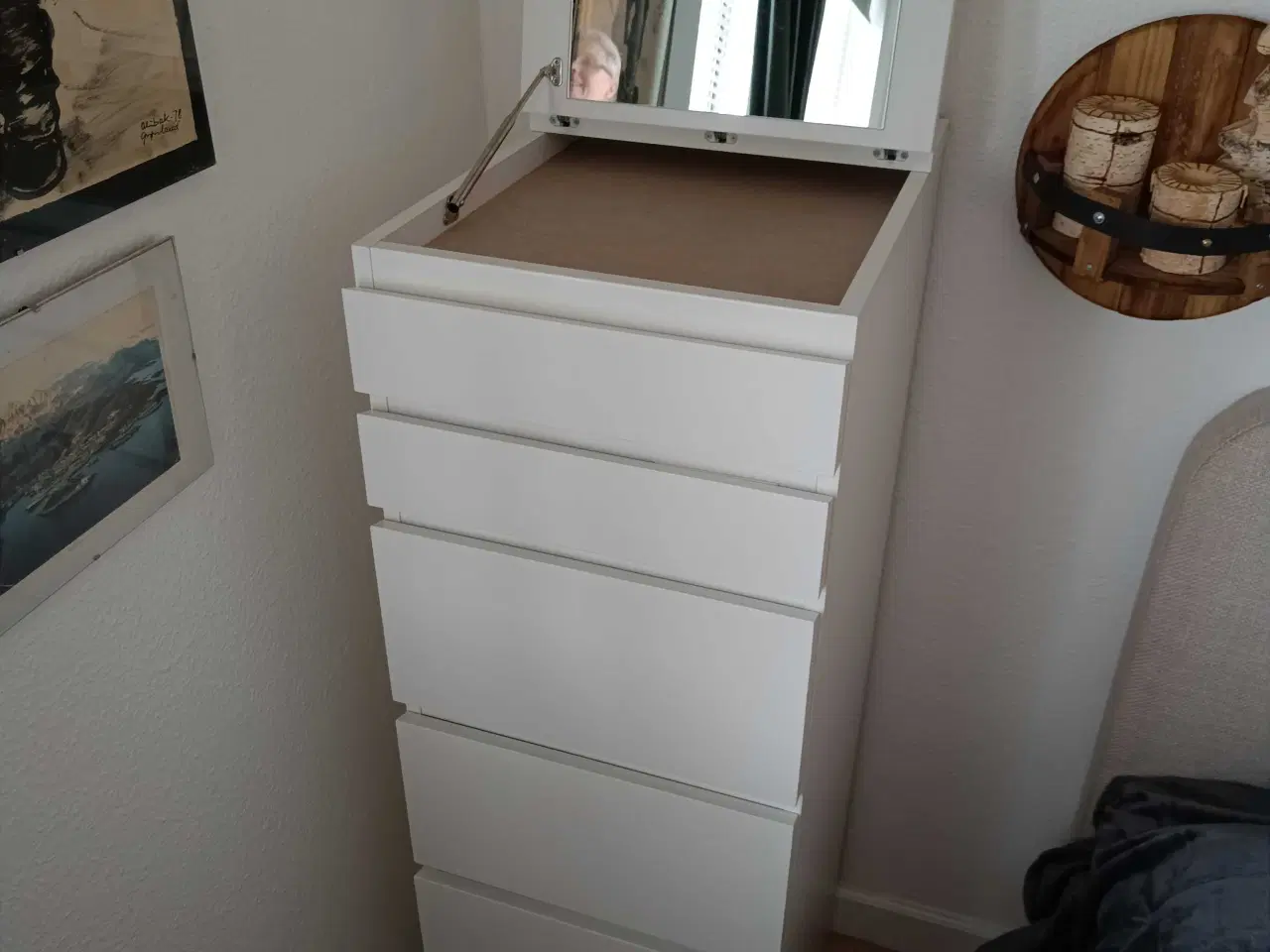 Billede 2 - Flot malm kommode, med spejl