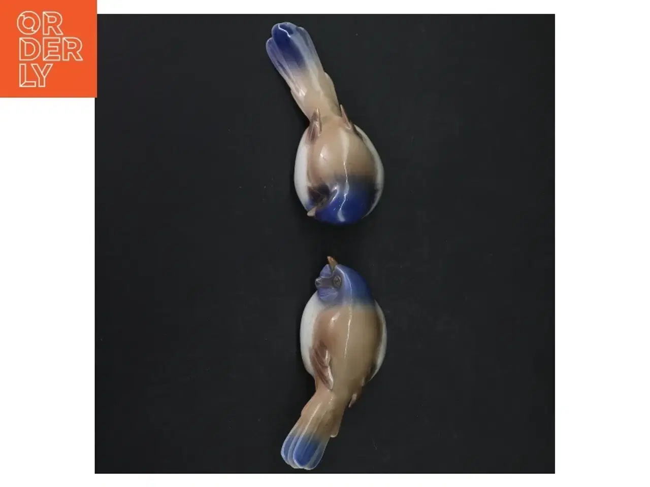Billede 4 - Porcelænsfugle, motiv: Optimisten og pessimisten fra B&G (str. 13 cm)