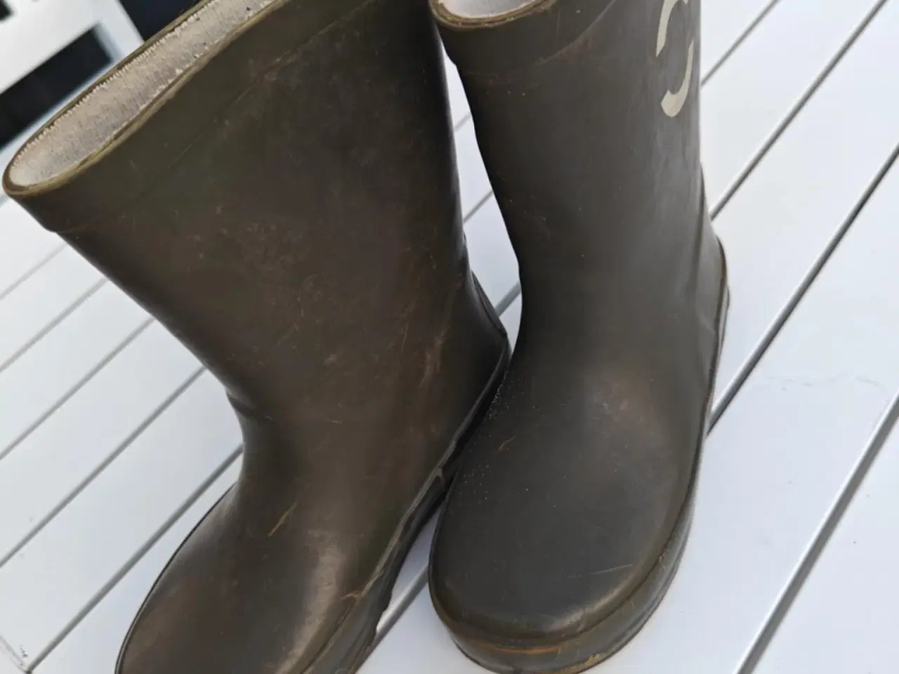 Billede 3 - Mikk-Line Dusty Olive Gummistøvler Solid str. 27