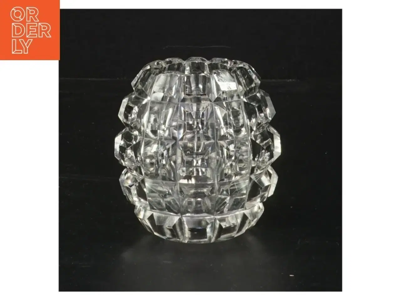 Billede 1 - Dekorativ krystalglaslysestage (str. 8 cm)