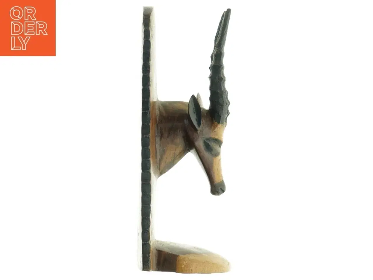 Billede 1 - Bogstøtte med antilope (str. 30 x 10 cm)