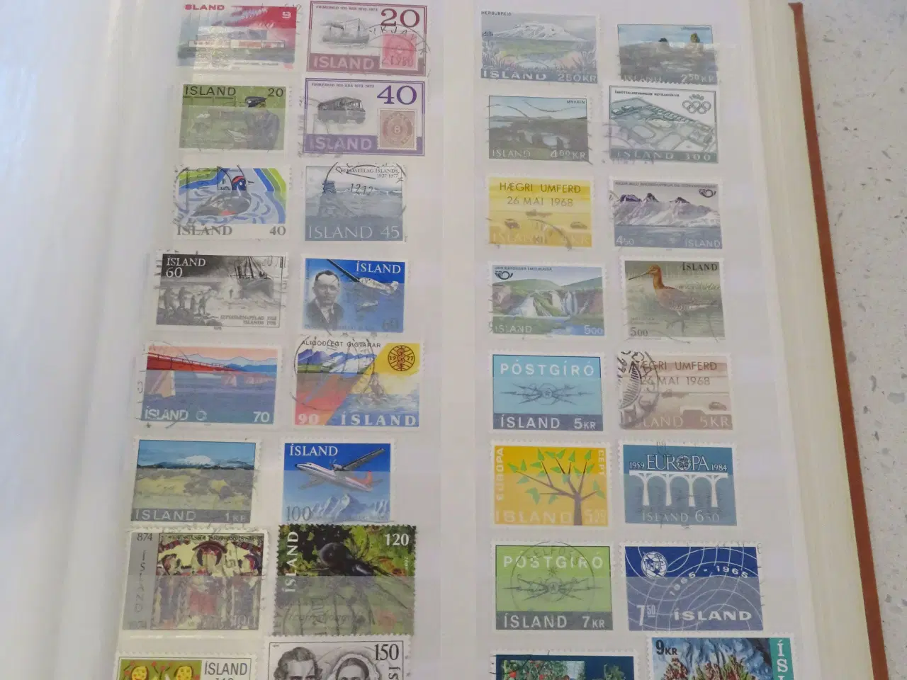 Billede 2 - Island, 109 forskellige frimærker
