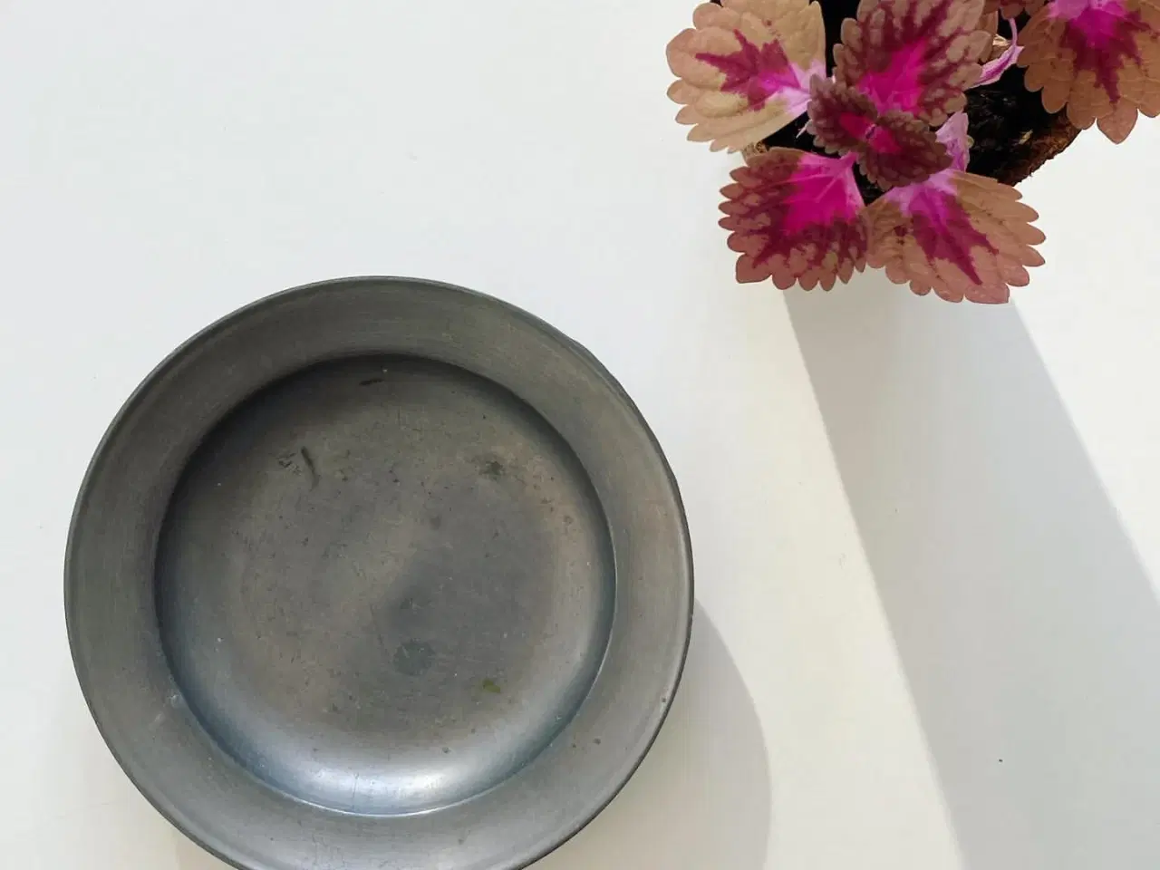 Billede 3 - Tintallerken m patina