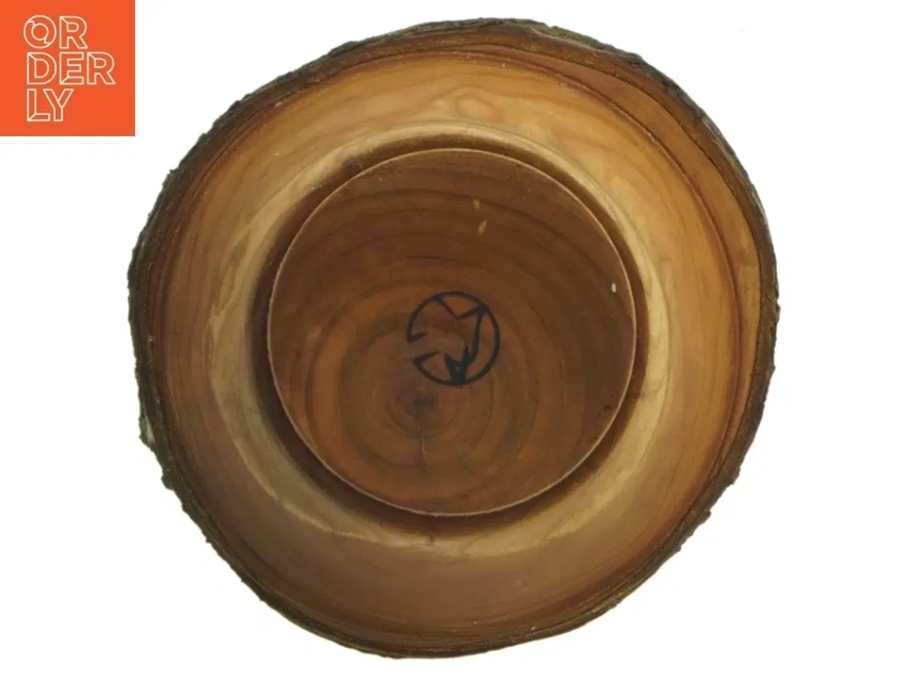 Billede 2 - Hånddrejet Rund træskål (str. Ø 18 cm)