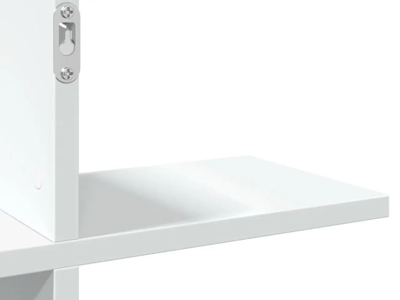 Billede 8 - Væghylde 124,5x18x60,5 cm konstrueret træ hvid
