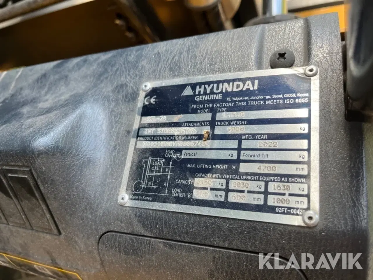 Billede 5 - Gas truck Hyundai 25L-7A