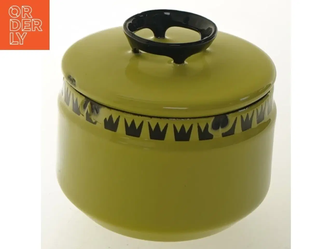 Billede 1 - Lågkrukke fra Dan Kok (str. Ø 9x8 cm)