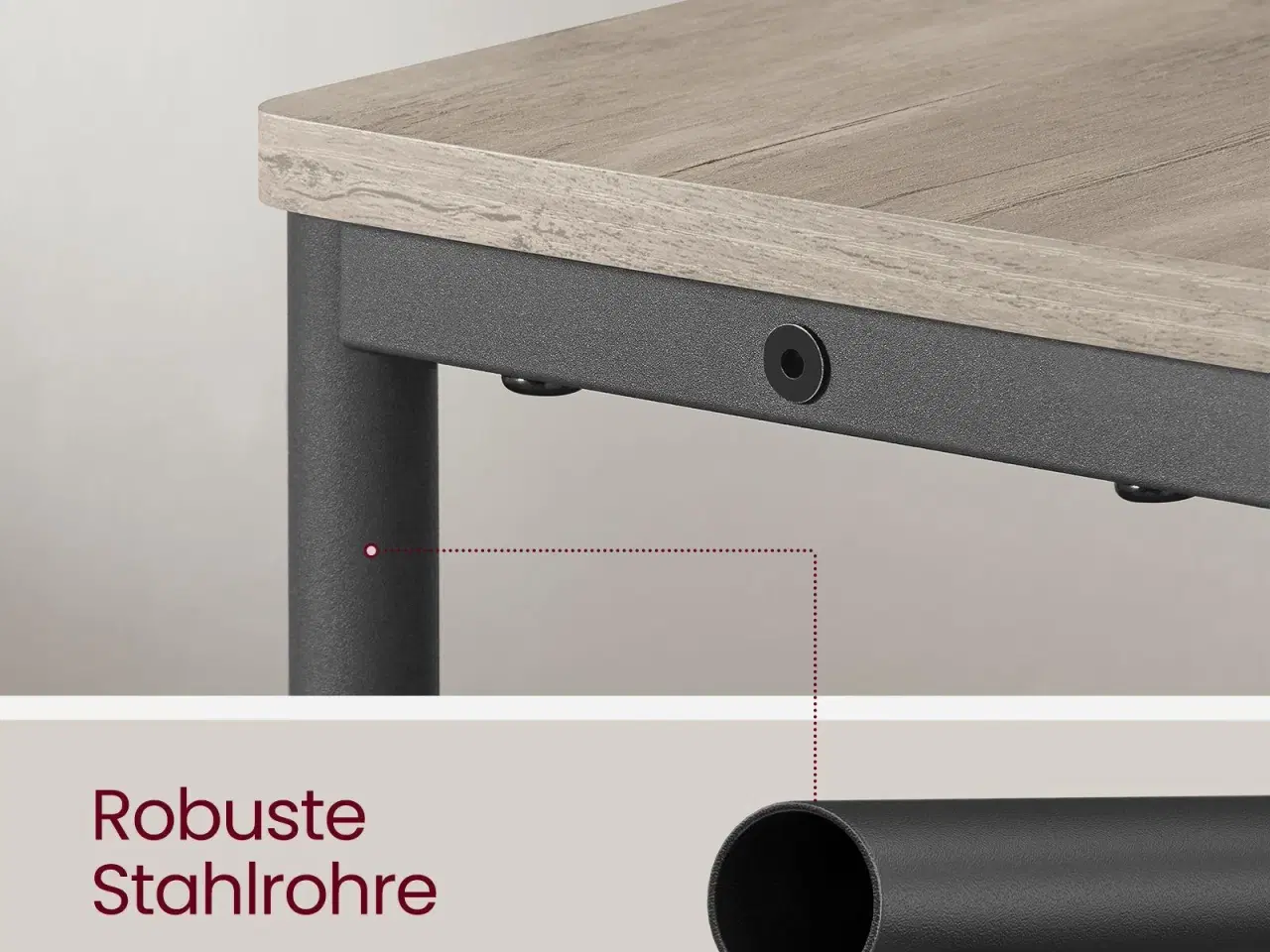 Billede 5 - Sidebord med stikkontakt slankt 3-niveaus sofabord/natbord, magasinholder, Heather Greige/Ink Black