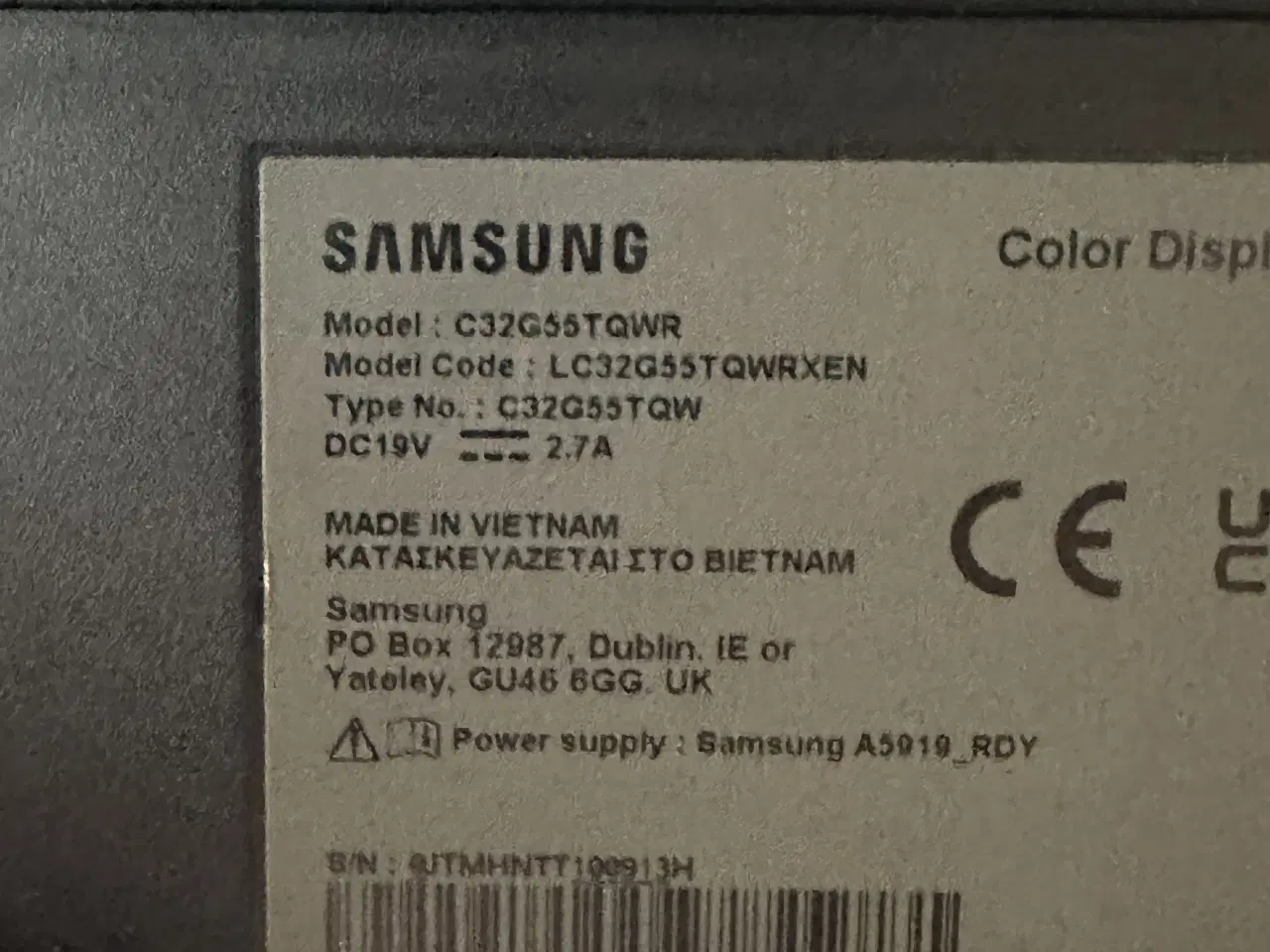 Billede 3 - Samsung 32” 144 hz buet skærm