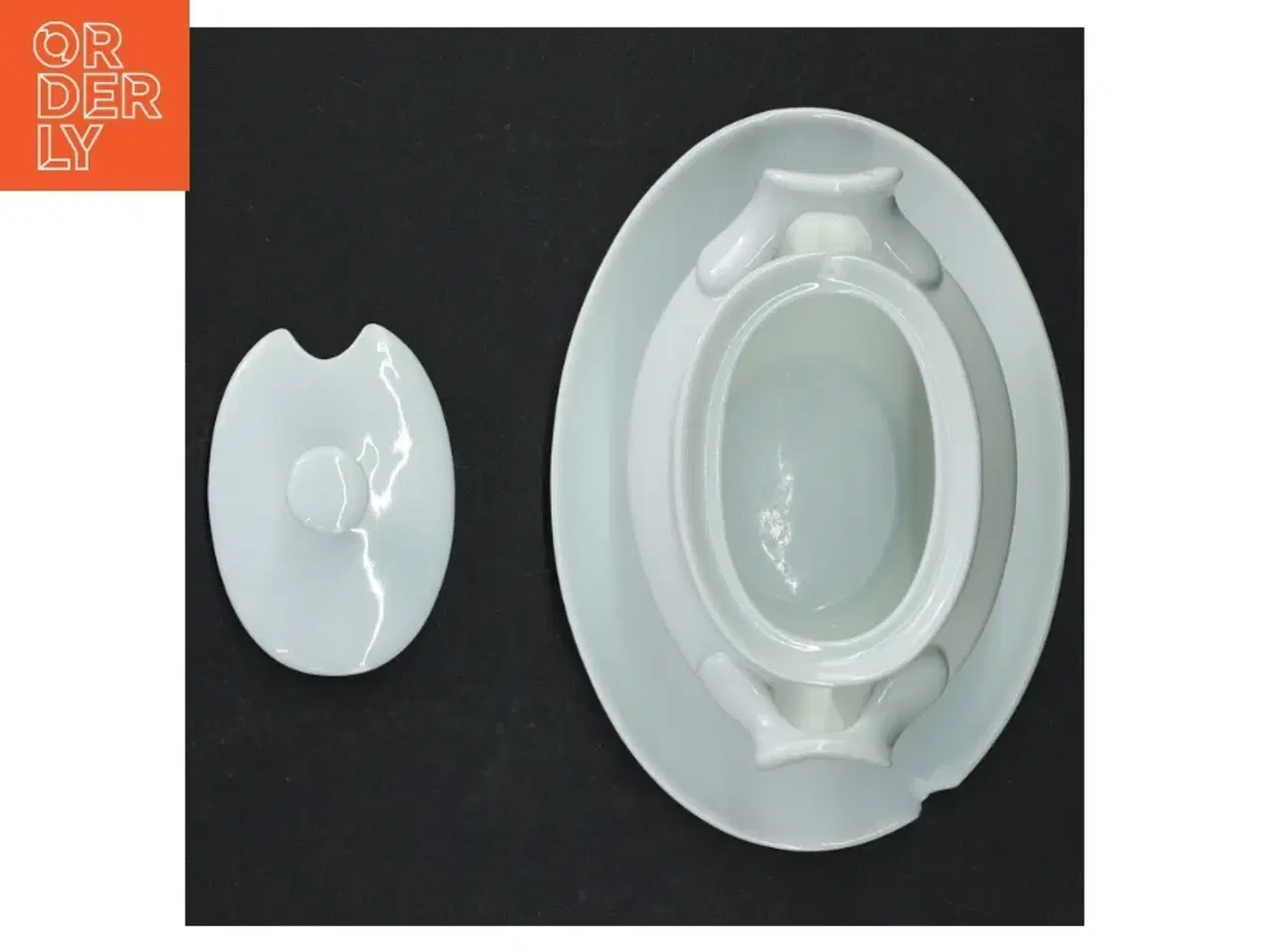 Billede 5 - Porcelæn sovseskål (str. 14 x 10 cm)