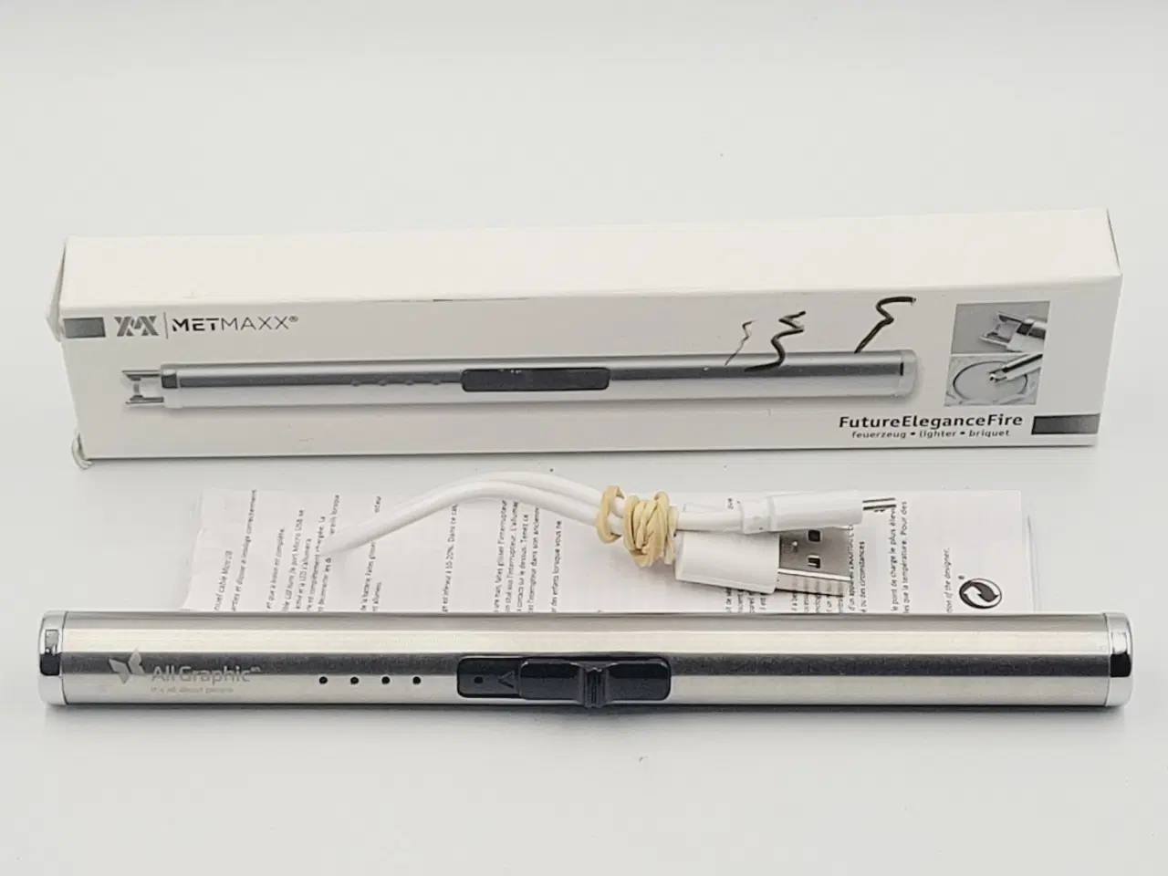 Billede 1 - ⭐️· ✨ METMAXX USB Plasma Lighter - Næsten Ny