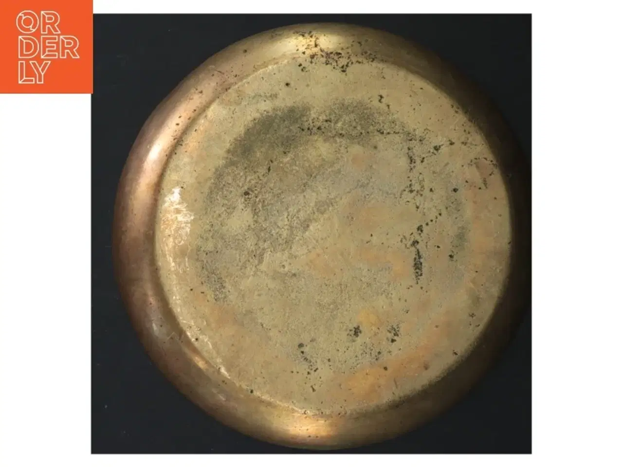 Billede 3 - Dekorativt messingfad (str. Ø. 16,5 cm)