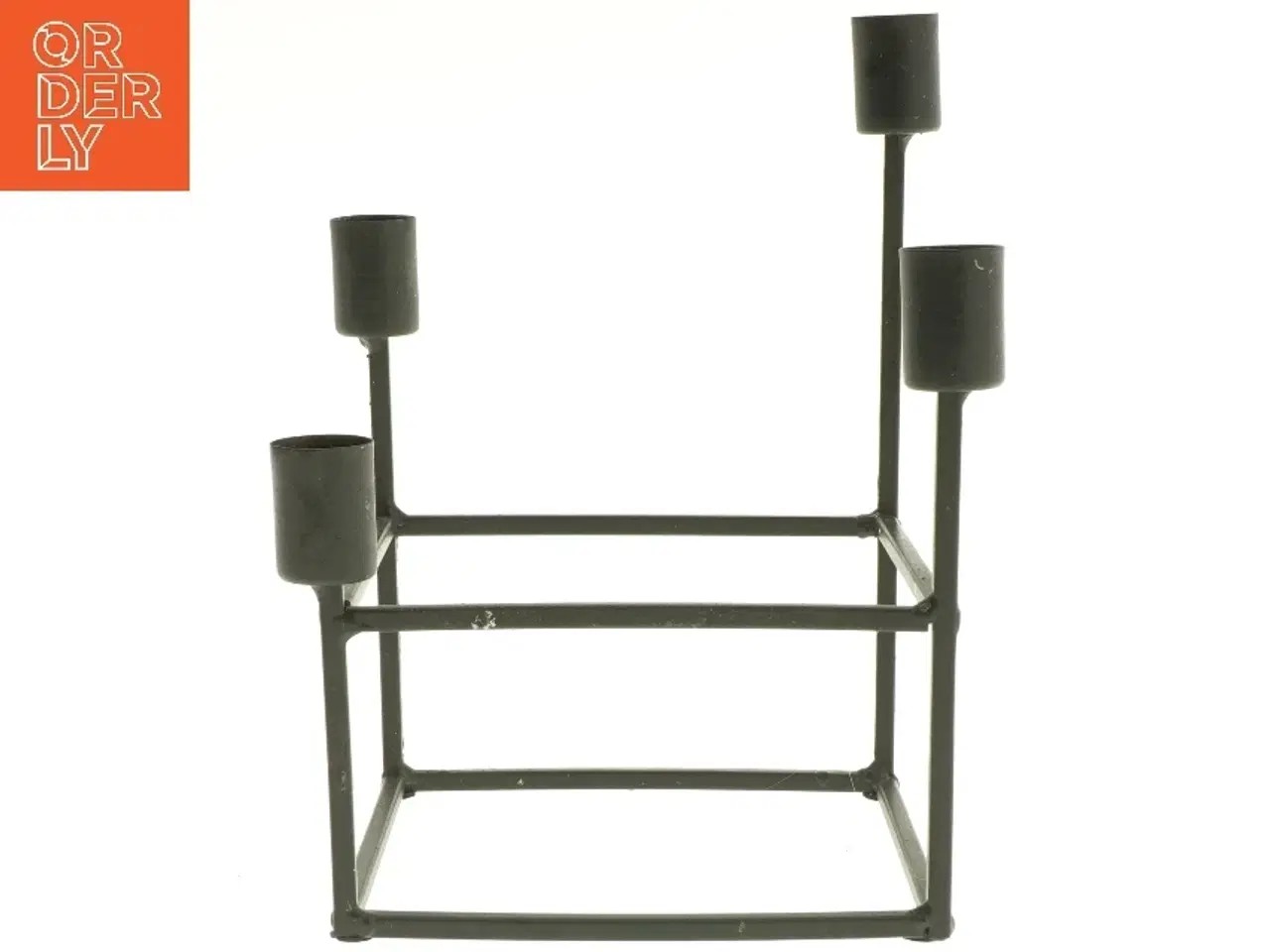 Billede 2 - Firkantet lysestage til fire lys (str. 15x15x22 cm)