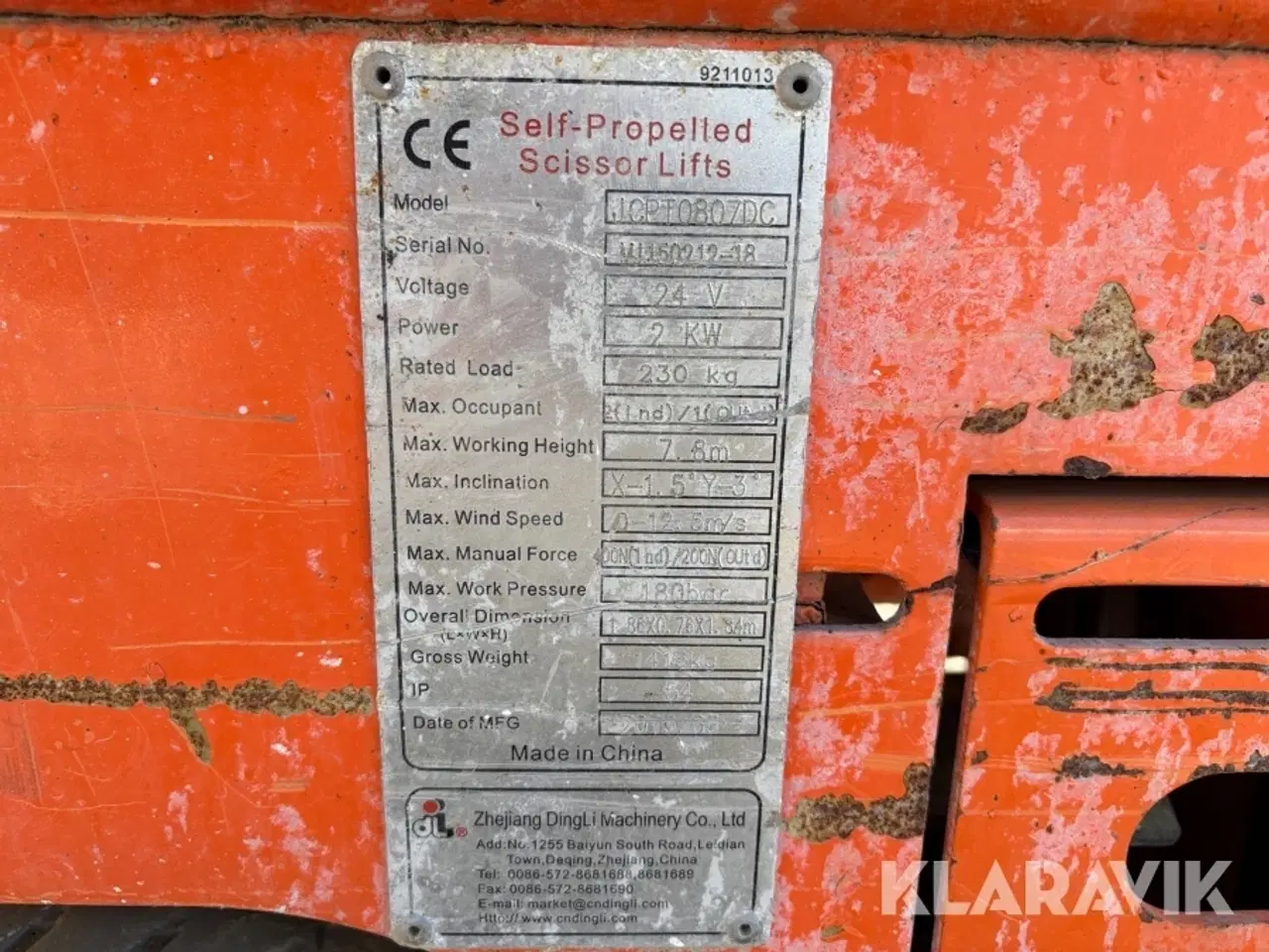 Billede 5 - Sakselift Dingli JCPT0807DC