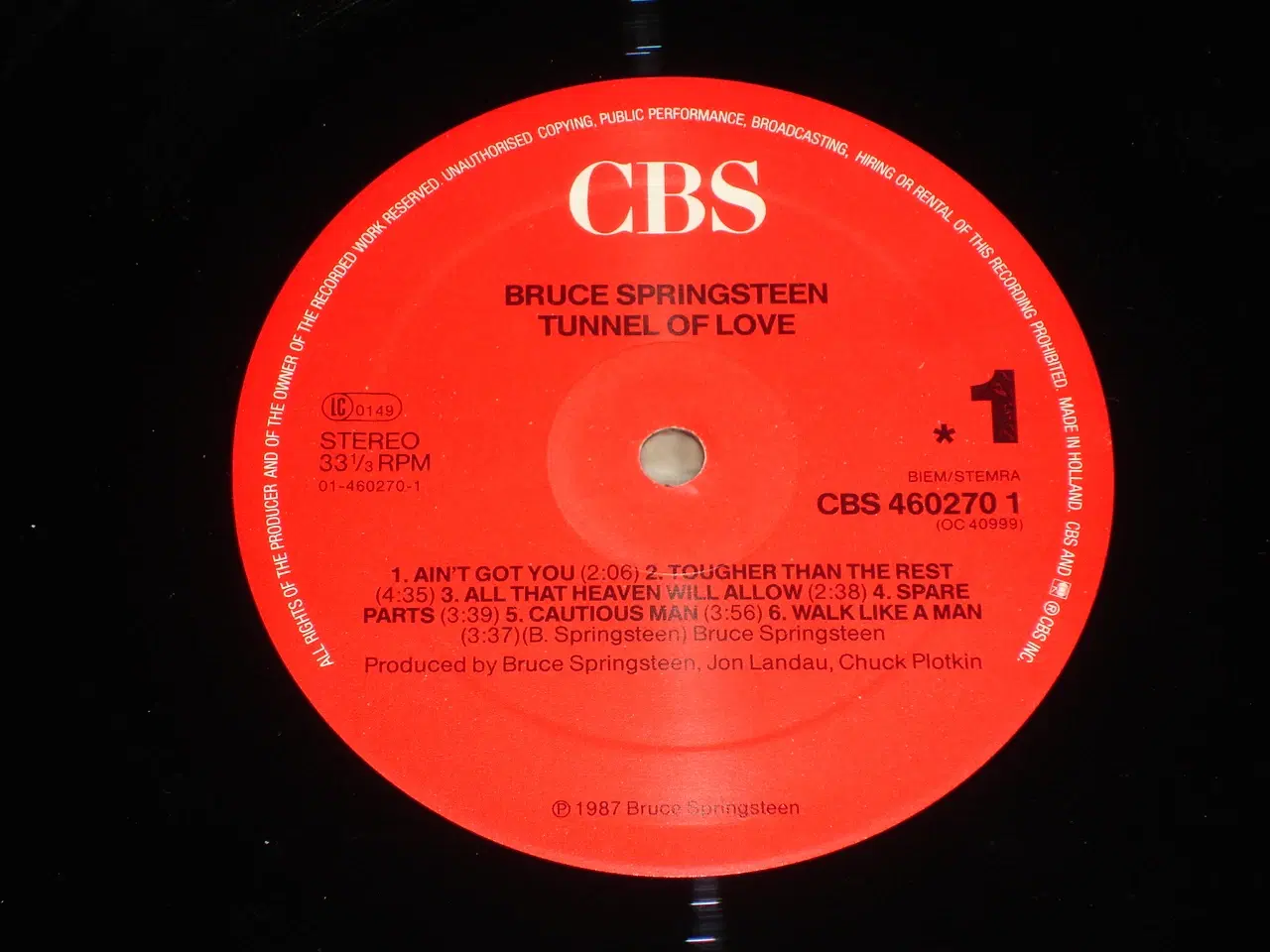 Billede 5 - (Sender gerne) Bruce Springsteen – Tunnel Of Love