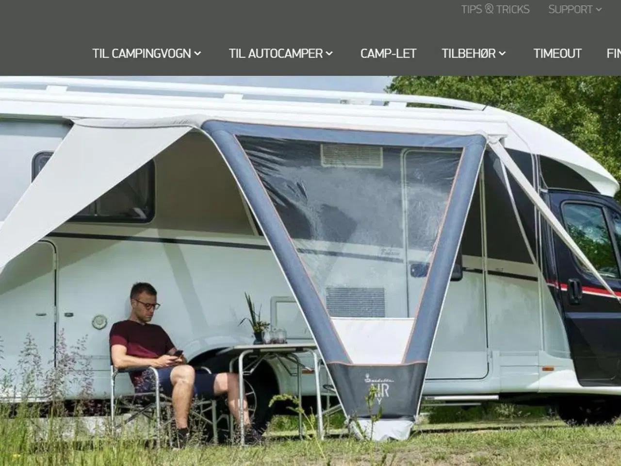 Billede 1 - Luft solsejl til campingvogn eller autocamper