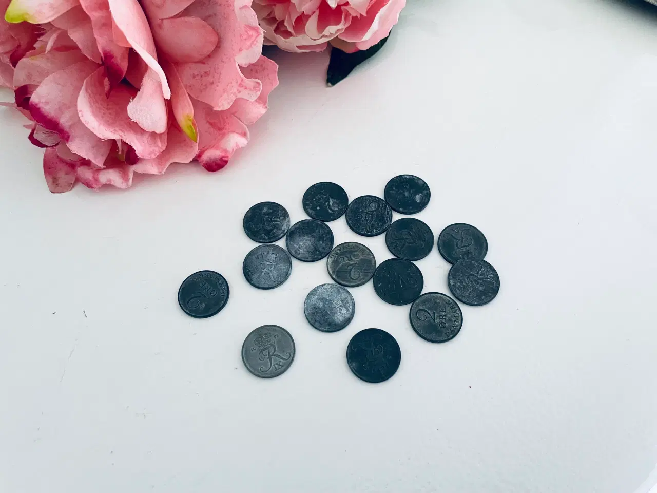 Billede 5 - 16 stk. danske 2 øre