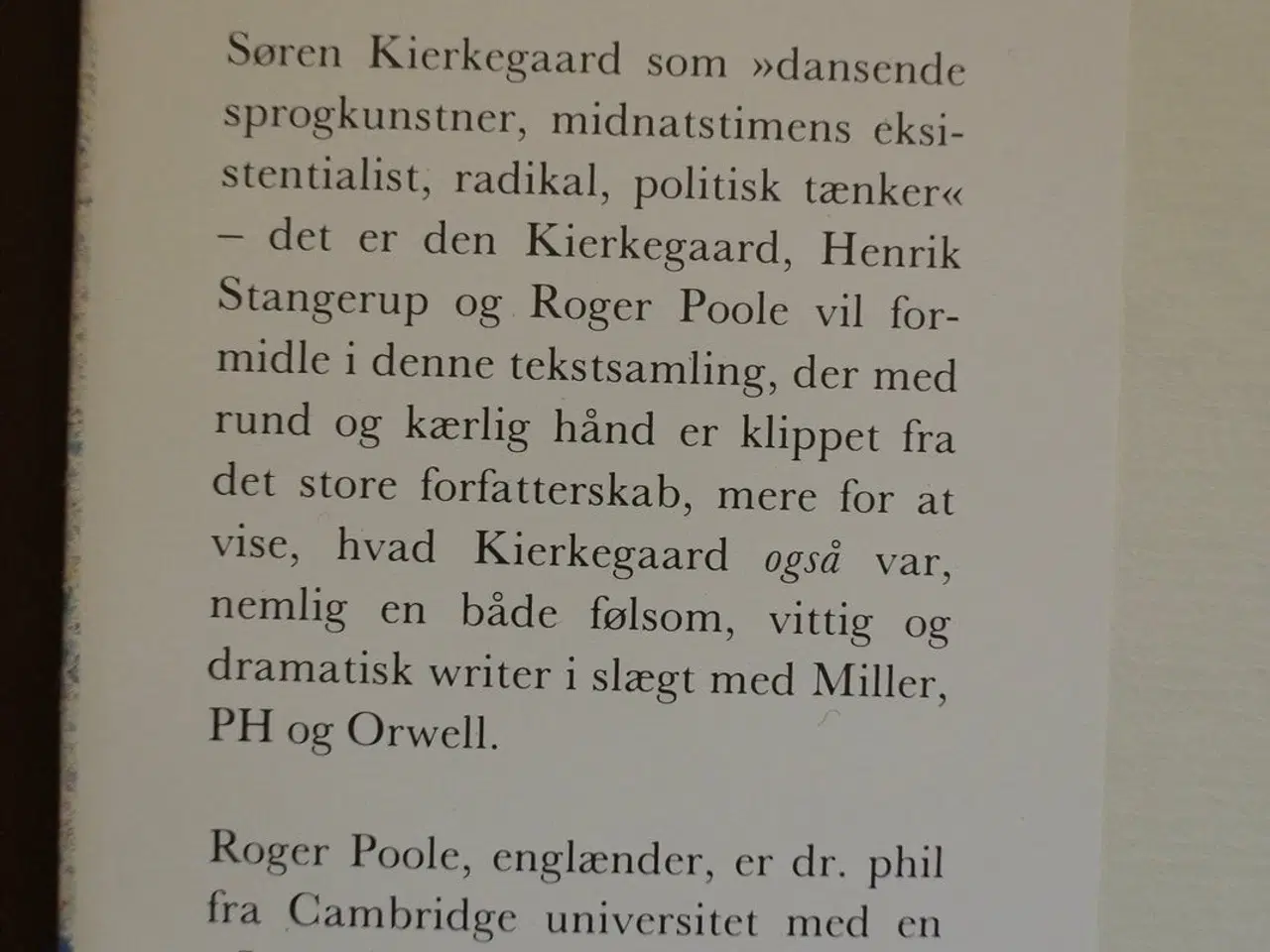Billede 4 - dansemesteren - sider af søren kierkegaard, af rog