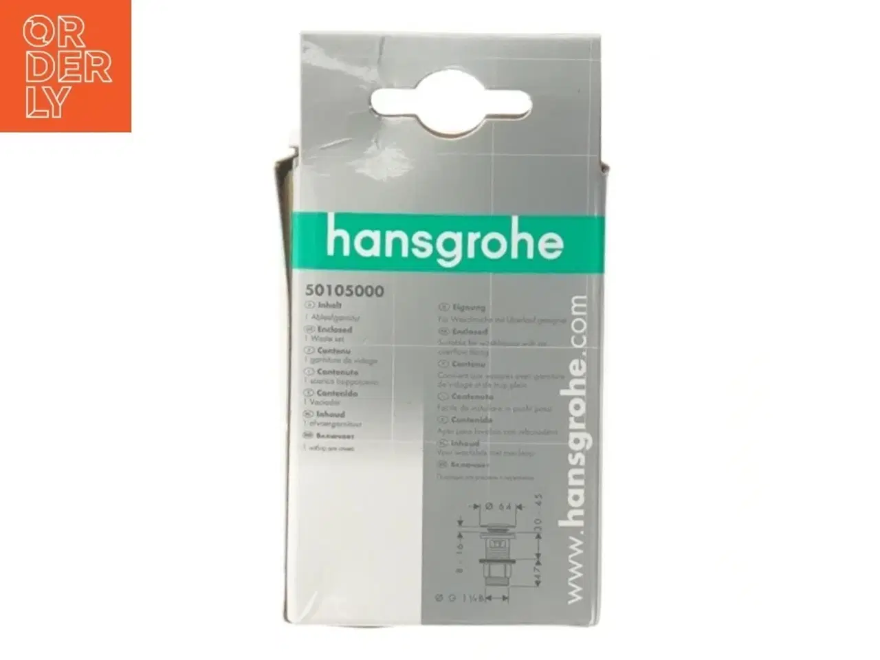 Billede 2 - Push-open badeværelsesafløbsprop fra Hansgrohe