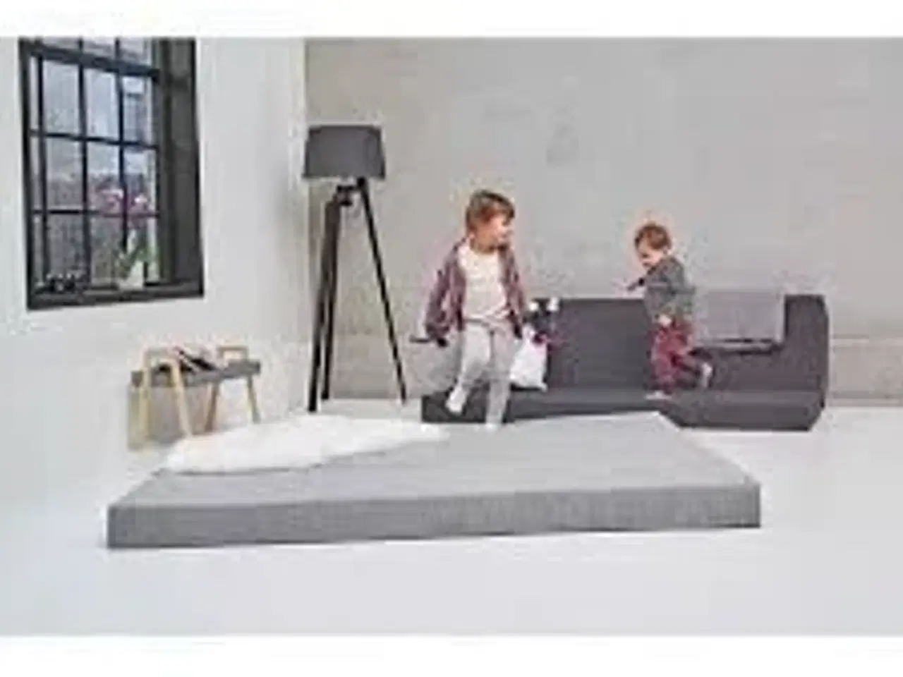 Billede 1 - Sleepy lux foldemadras Lysegrå 180x150x12 cm