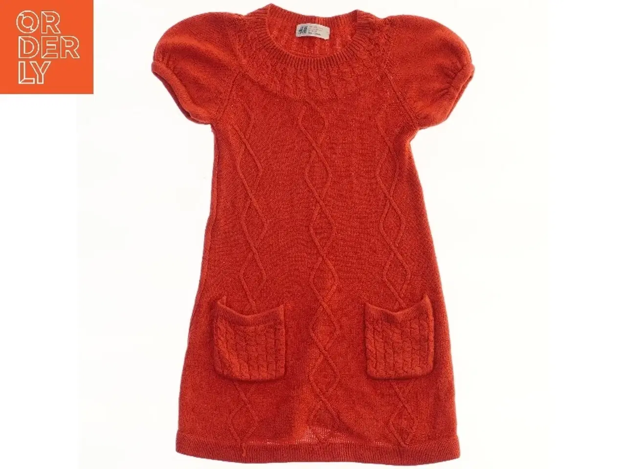 Billede 2 - Strikket kjole med korte ærmer fra H&M (str. 110)