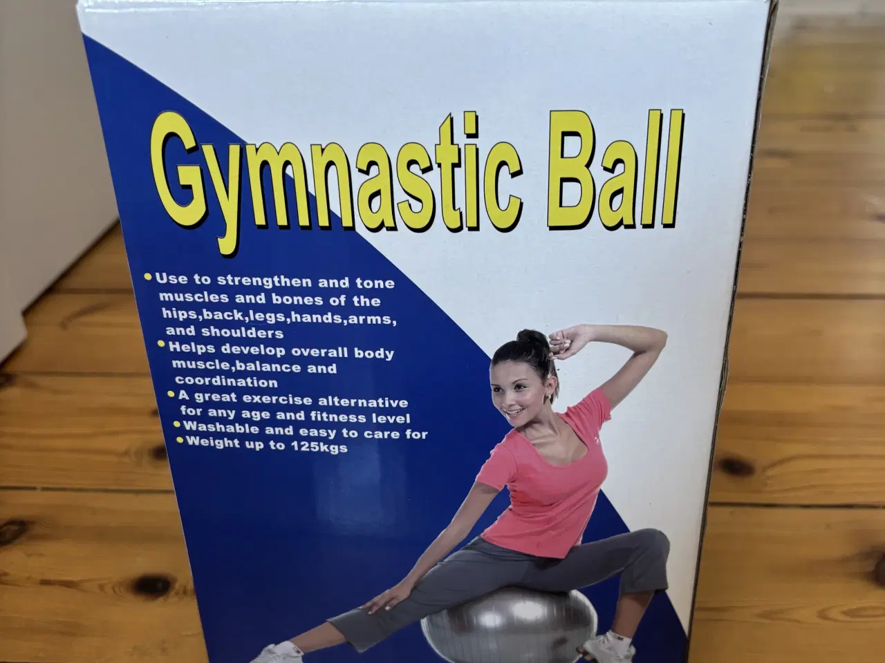 Billede 2 - Trænningsbold med fod pumpe