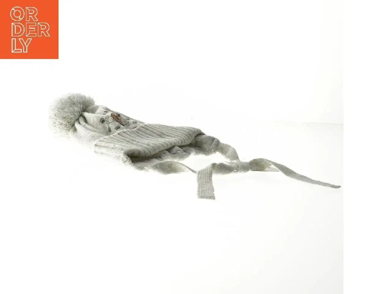 Billede 3 - Hue med øreklapper og pompon (str. 3-6 måneder)