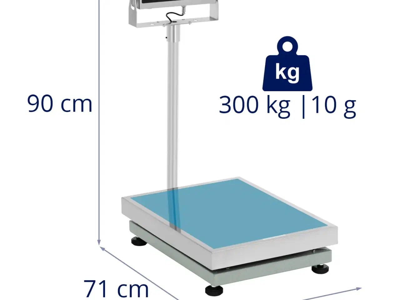 Billede 6 - Pakkevægt – 300 kg / 10 g – 60 x 45 cm