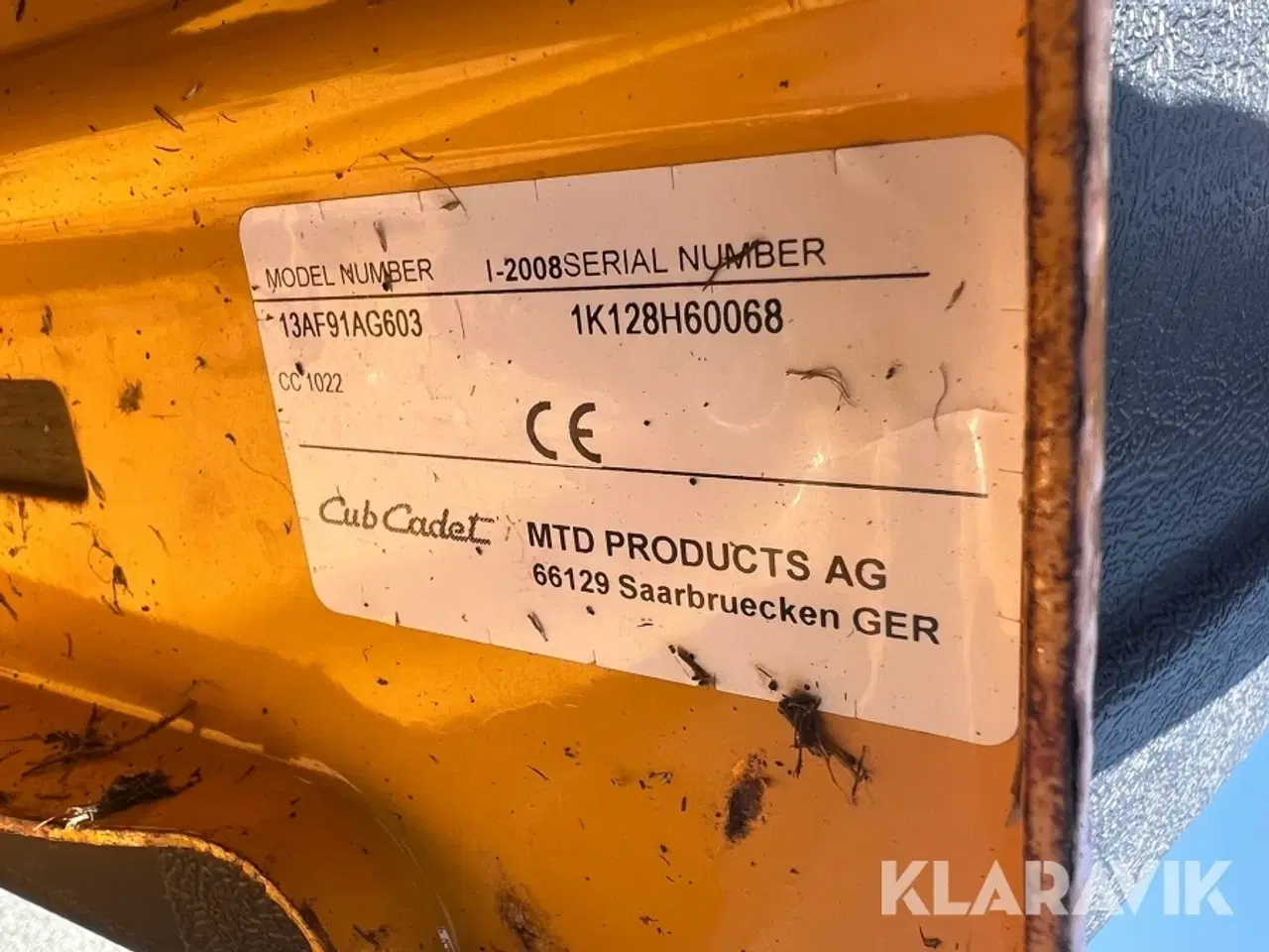 Billede 6 - Græsslåmaskine Cub cadet CC 1022 hydrostatic