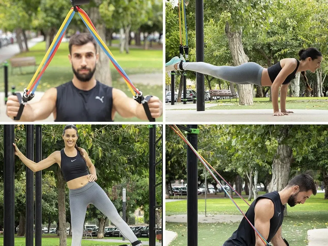 Billede 7 - Træningspakke - modstandsbånd (5 stk.) + vibrerende platform med tilbehør