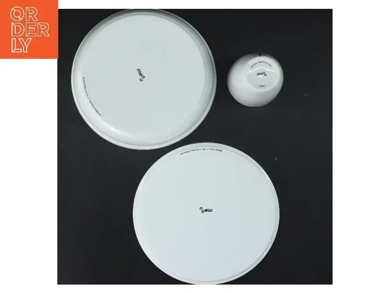 Billede 3 - Børnesæt med 3 dele i porcelæn fra Menu (str. Ø 17,5 & 6,5 & 17,5 cm)