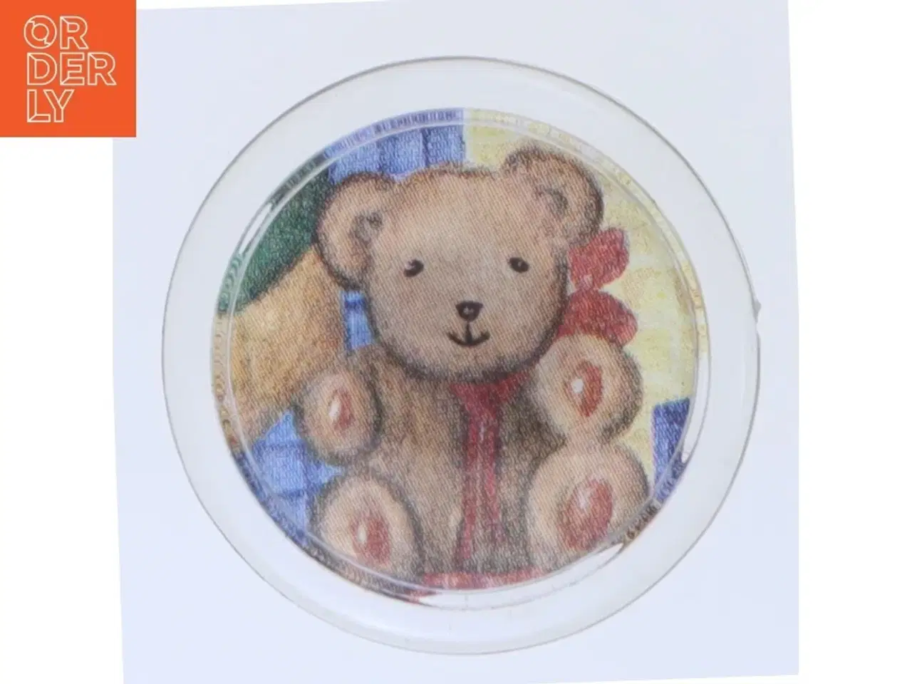 Billede 1 - Rund magnet med nuttet bamse billede (str. Ø 5 cm)