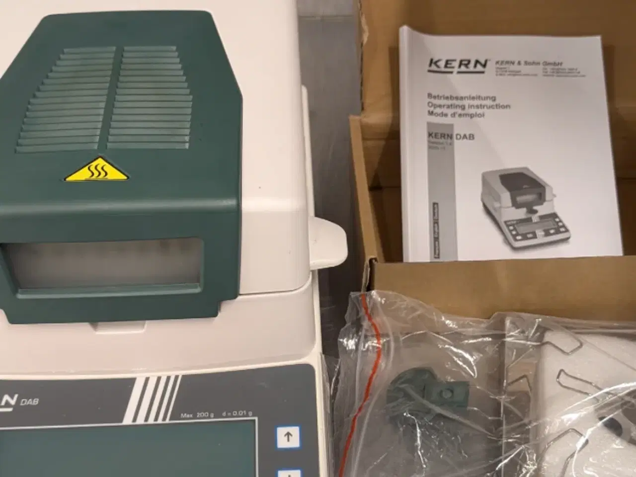 Billede 3 - Fugtanalysator – KERN DAB 200-2 (komplet sæt, labo