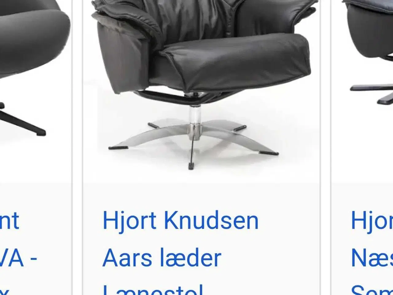 Billede 1 - Hjort Knudsen læder lænestol. Perfekt stand.