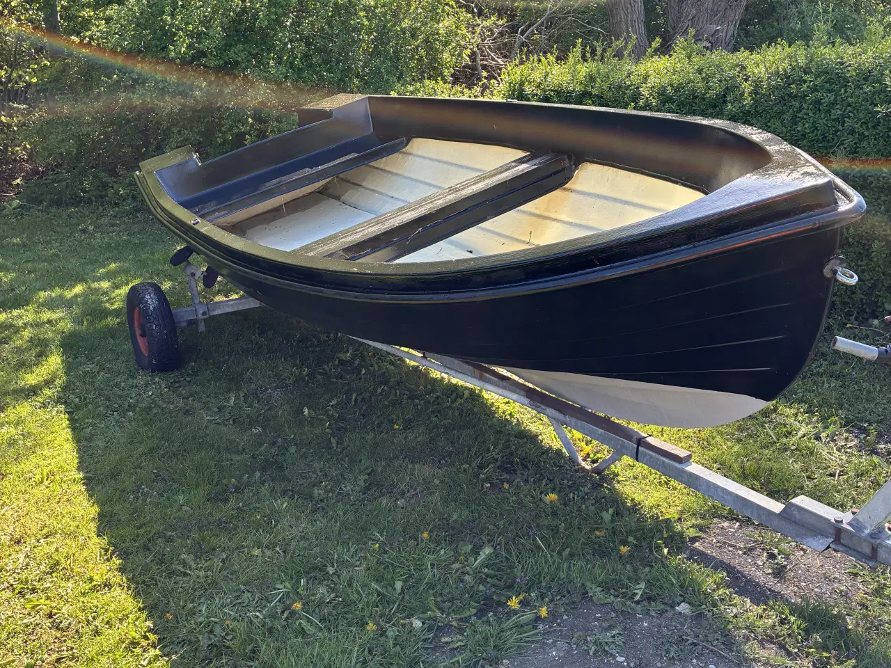 Billede 2 - Jolle 15 fods med motor og ophalervogn