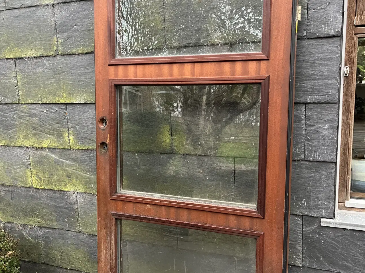 Billede 1 - Maghoni yderdør med termo vinduer
