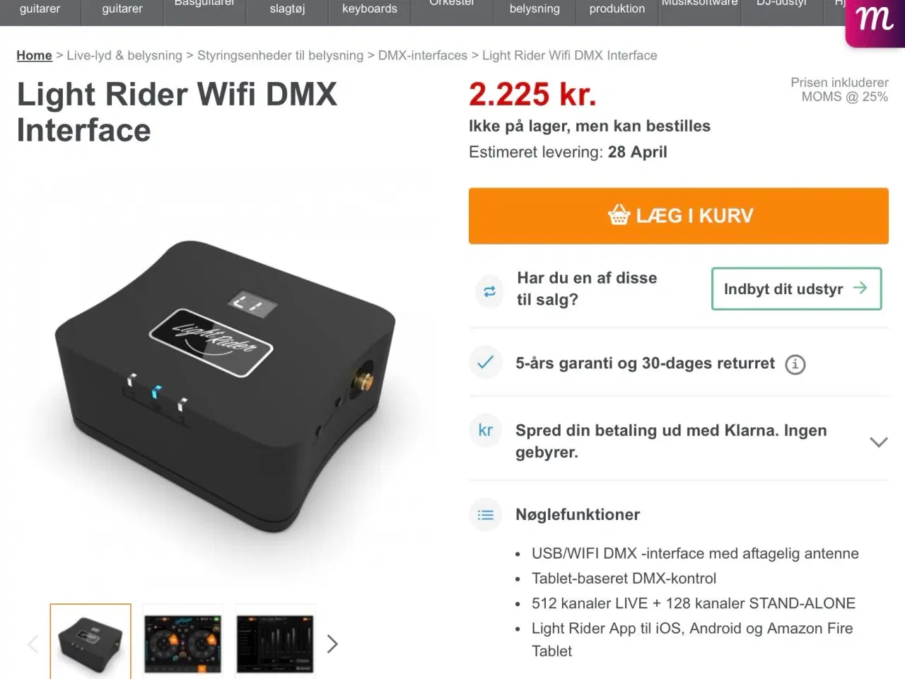 Billede 4 - Light Rider Wifi DMX Interface – Inkl. mange "For 