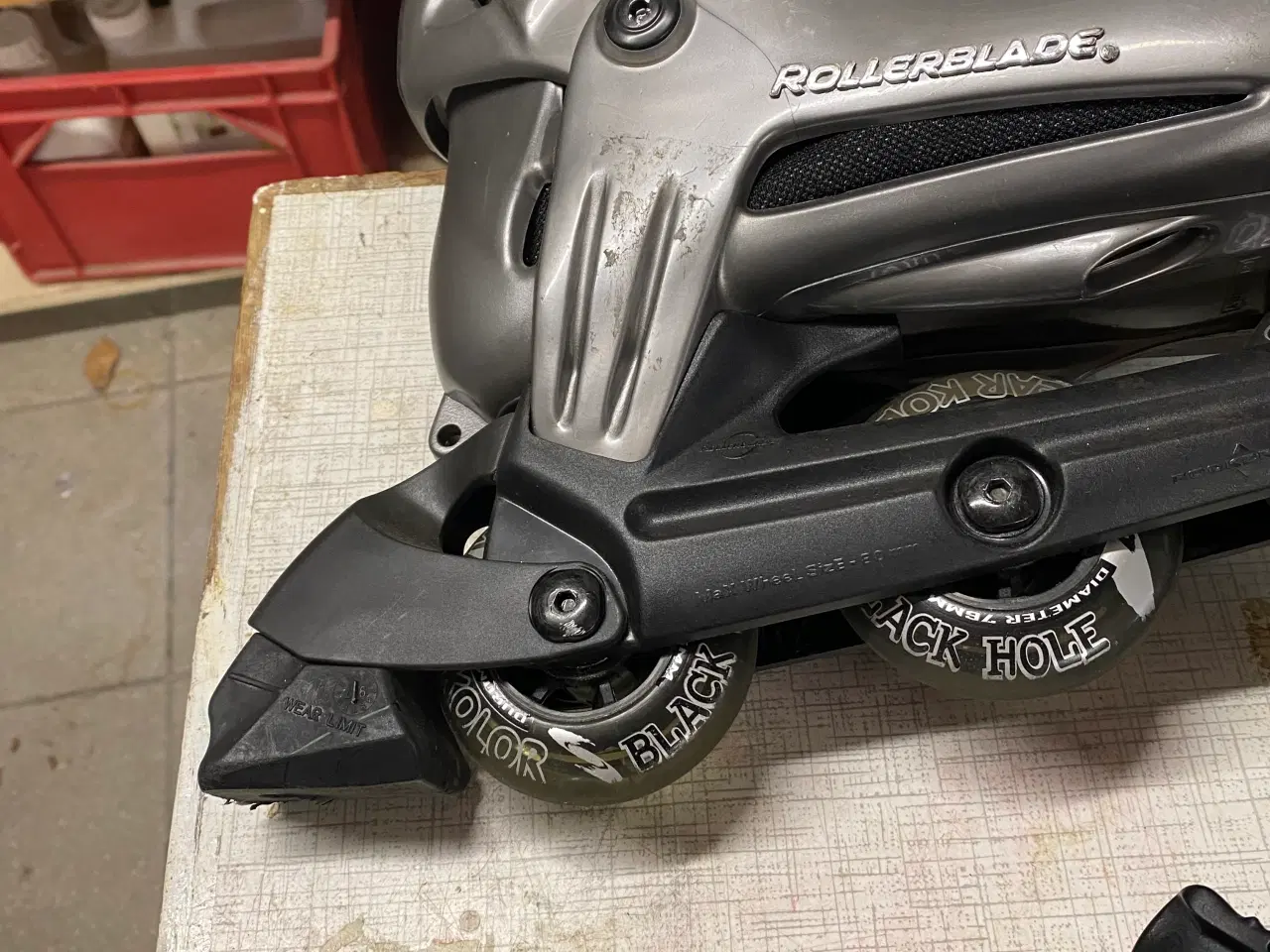 Billede 3 - Rollerblade inliner Abec 3 incl. beskyttere