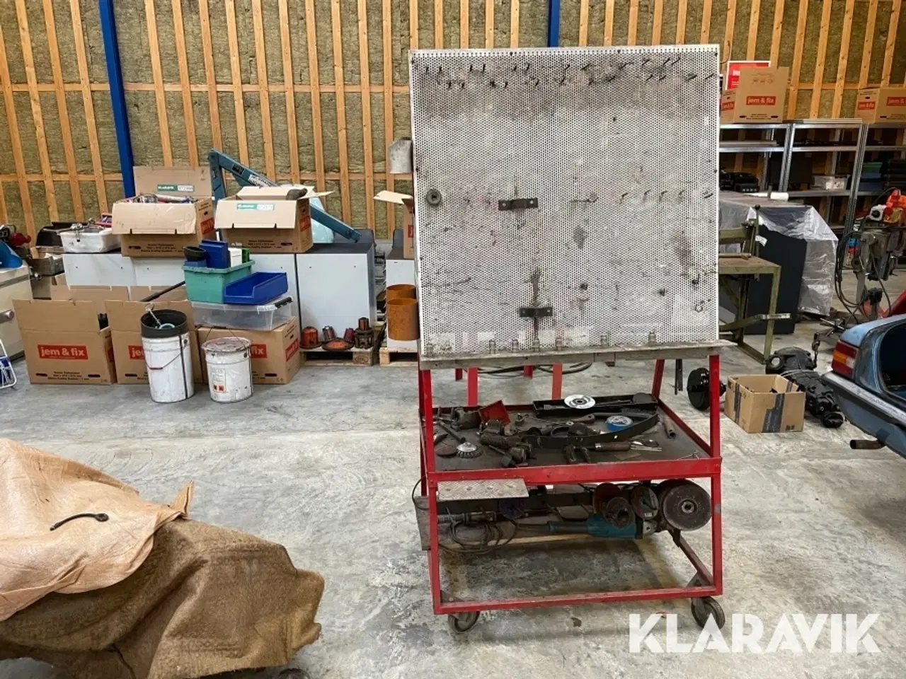 Billede 6 - Værkstedstavle med hjul